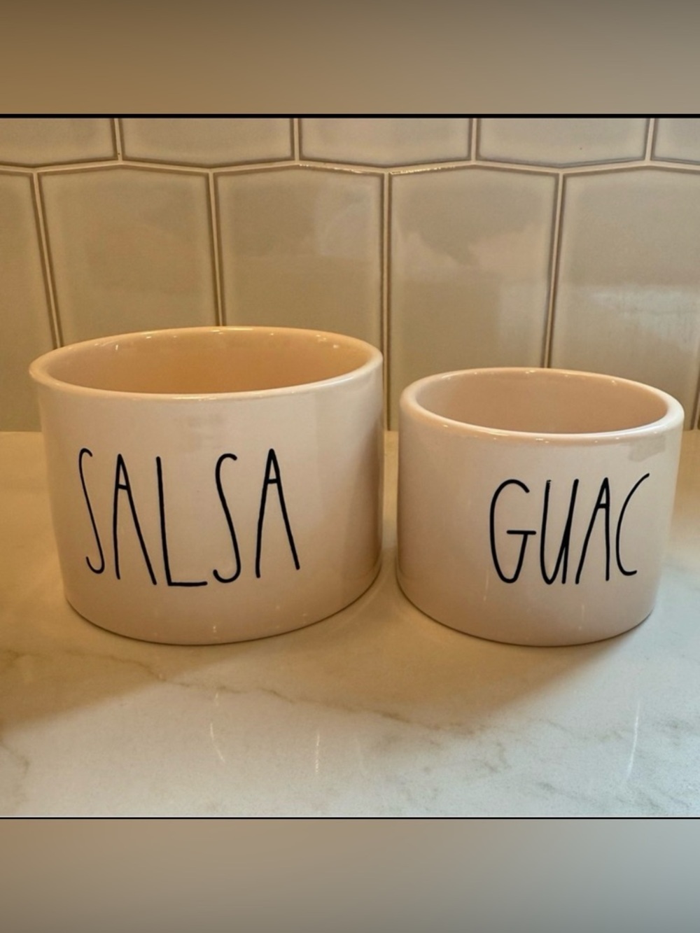 Rae Dunn Salsa and Guac Bowls
